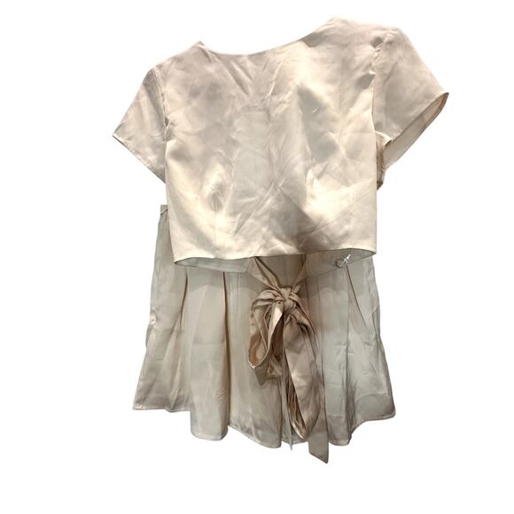 Mable – Juno Tied Detail Top and Shorts Set – Cream – S - Picture 11 of 14